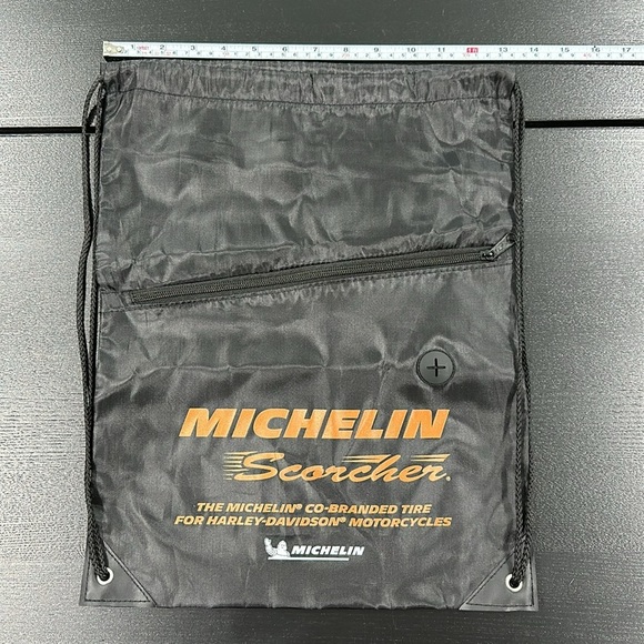 Michelin Scorcher Tires for Harley-Davidson Nylon Drawstring Backpack - Picture 4 of 4